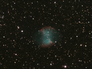 m27 - Планетарная туманность Гантель в созвездии Лисички